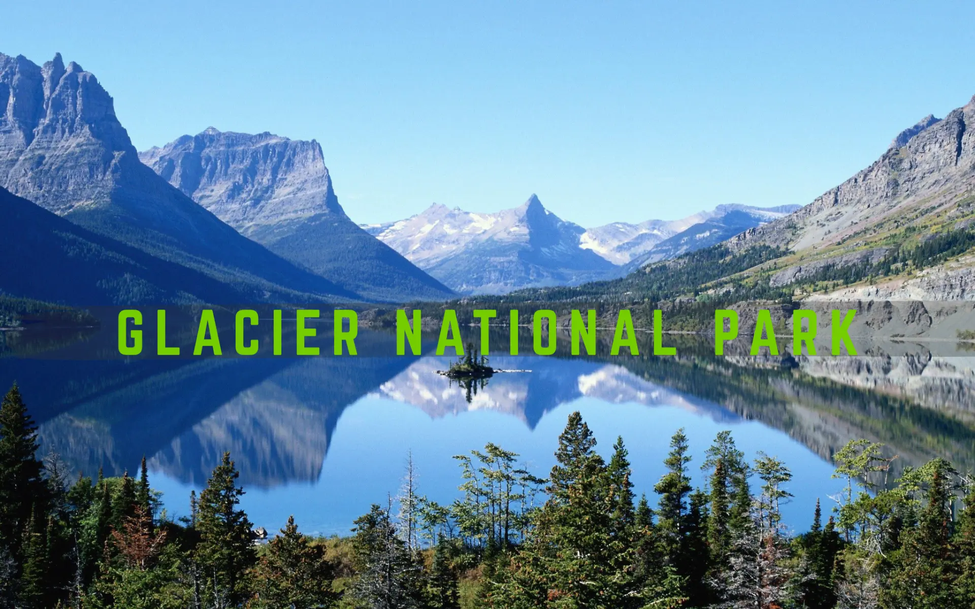 Mountains inside Glacier National Park, Montana